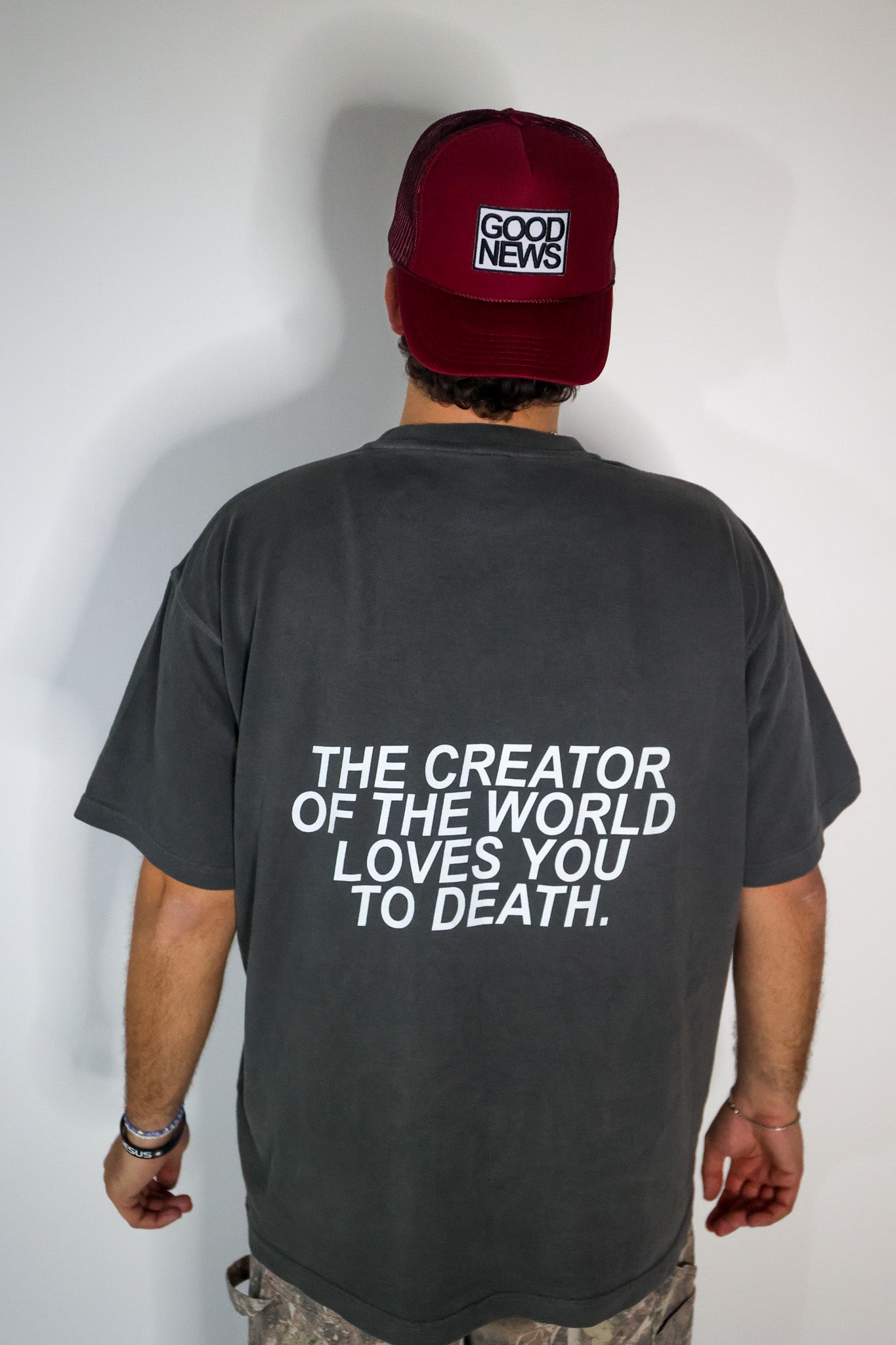 Good News Trucker Hat - Burgundy