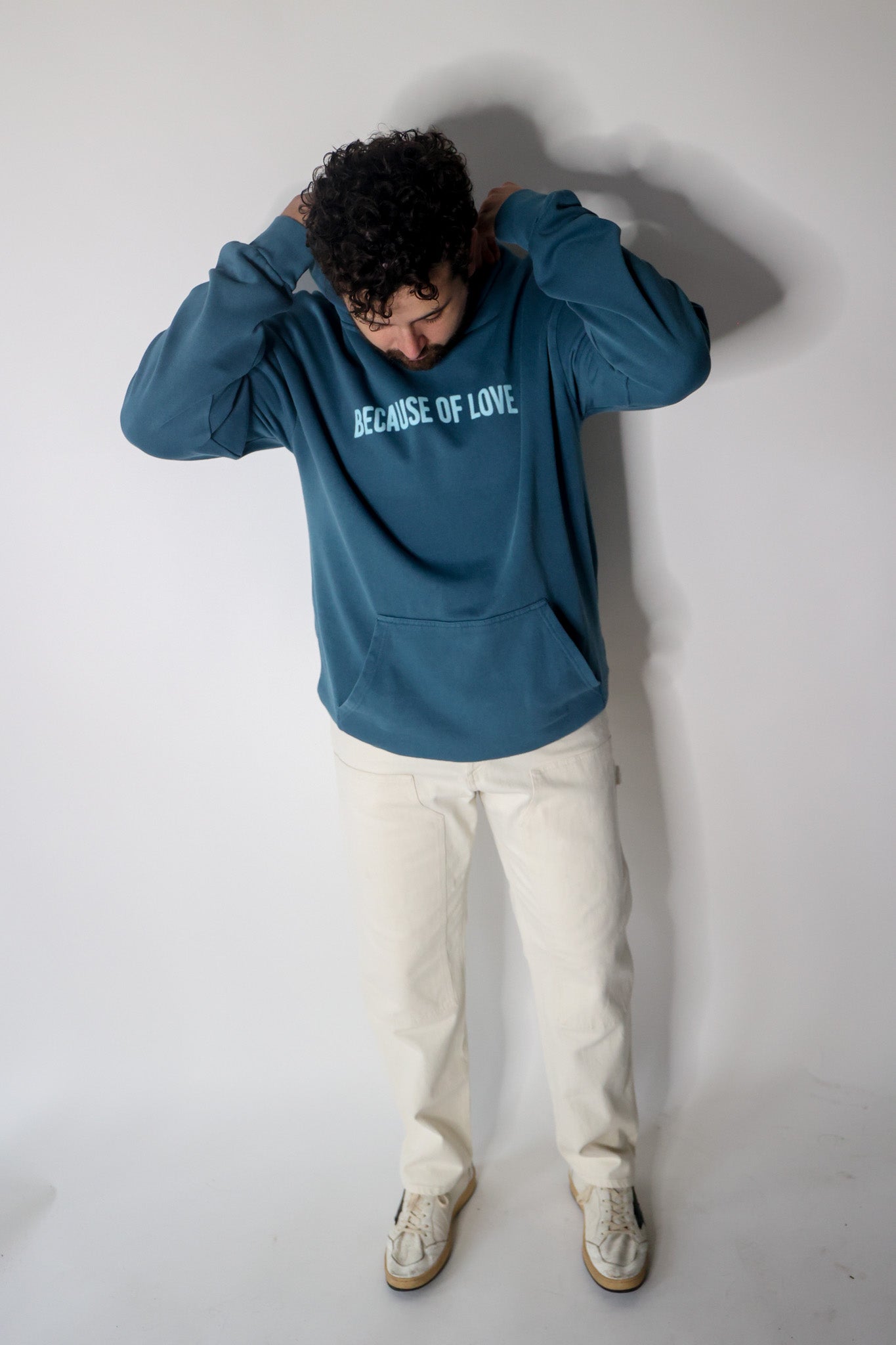 Because Of Love Sweatshirt - Pebble Blue