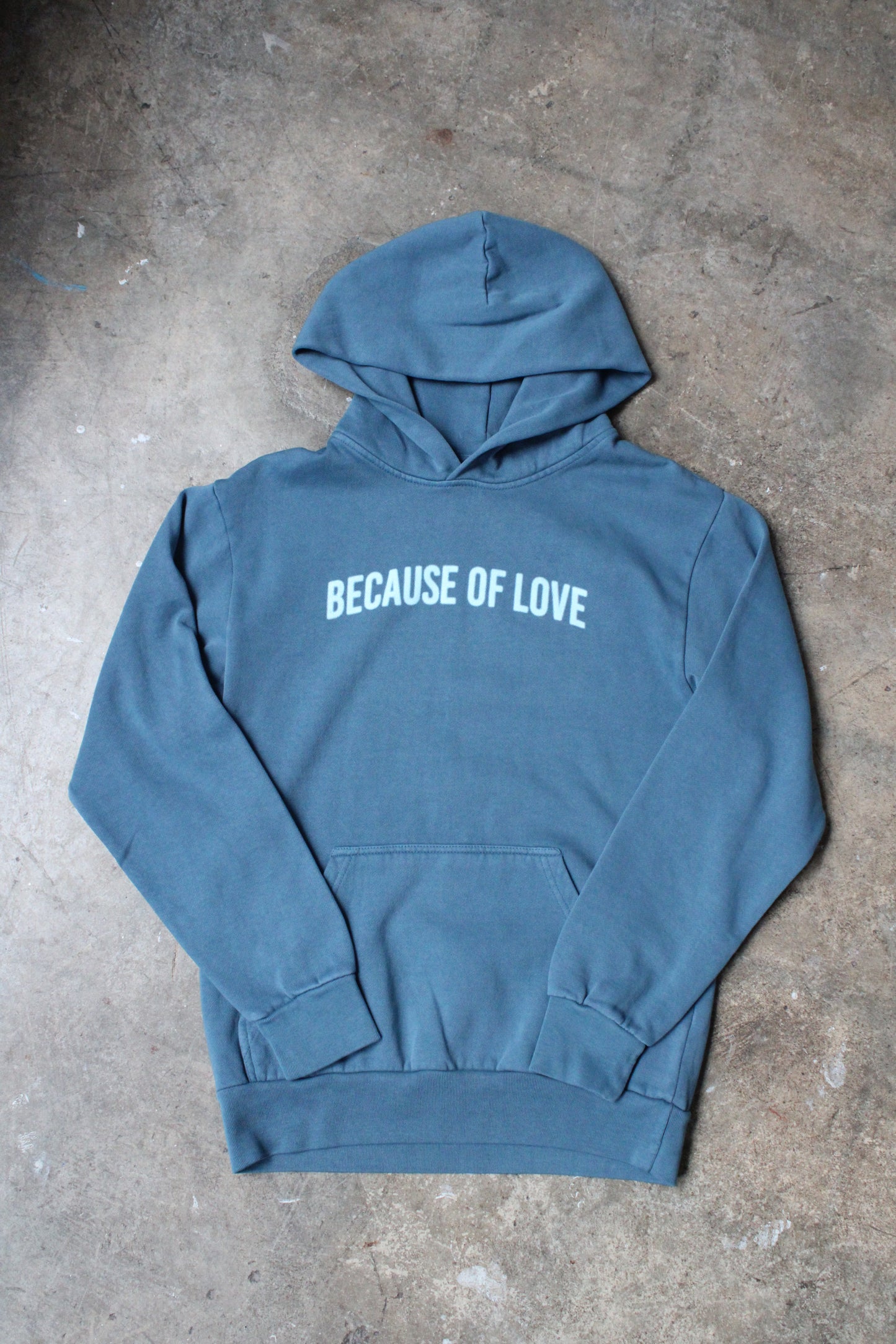 Because Of Love Sweatshirt - Pebble Blue