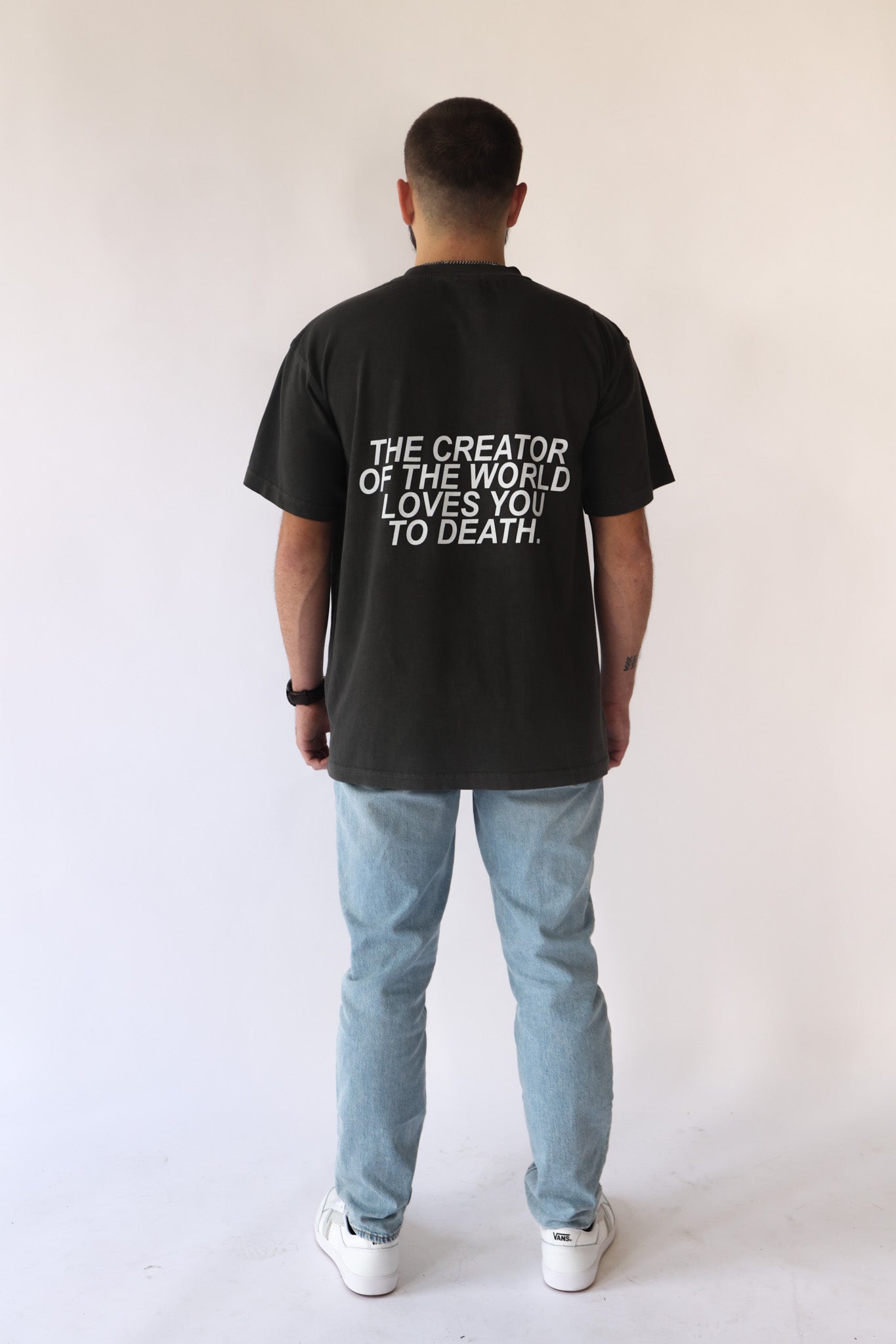 I Have Good News Tee - Charcoal